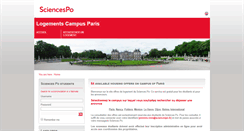 Desktop Screenshot of logements.sciencespo.fr