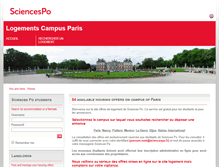 Tablet Screenshot of logements.sciencespo.fr
